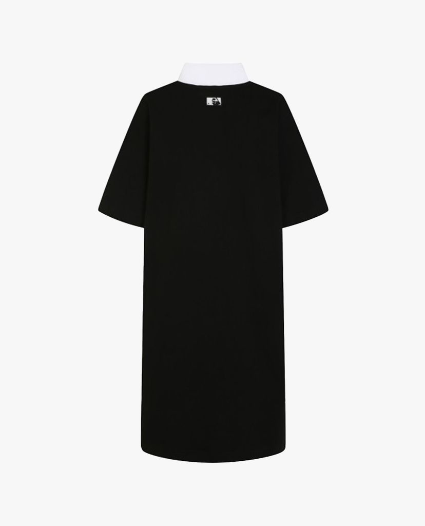 MLB - Đầm mini cổ bẻ ngắn tay Color Overfit
