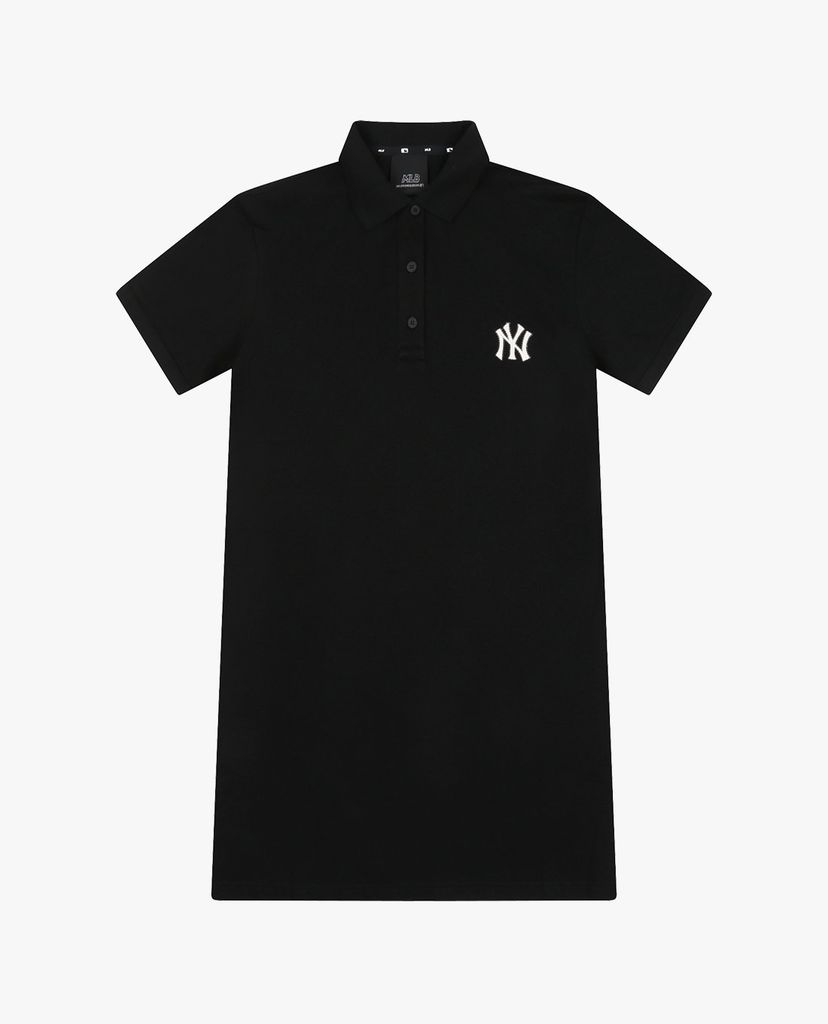 MLB - Đầm midi cổ bẻ tay ngắn Collar Slim Fit