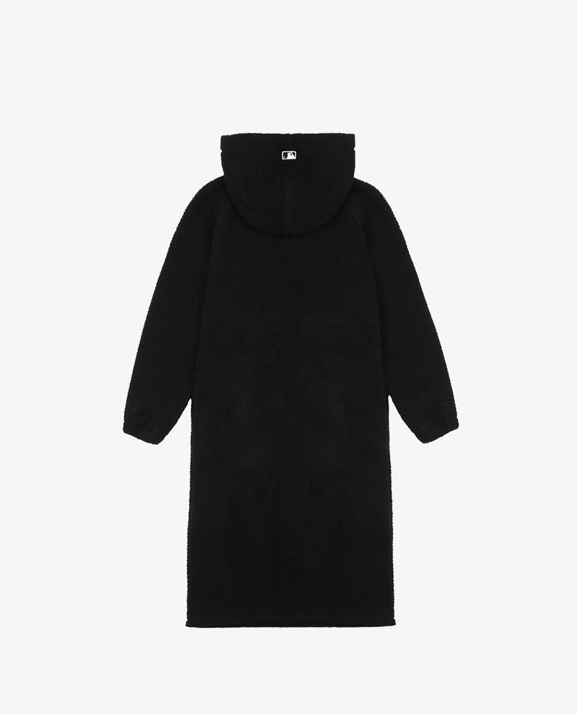 MLB - Đầm midi phối mũ phom suông tay dài Brushed Fleece Long Overfit