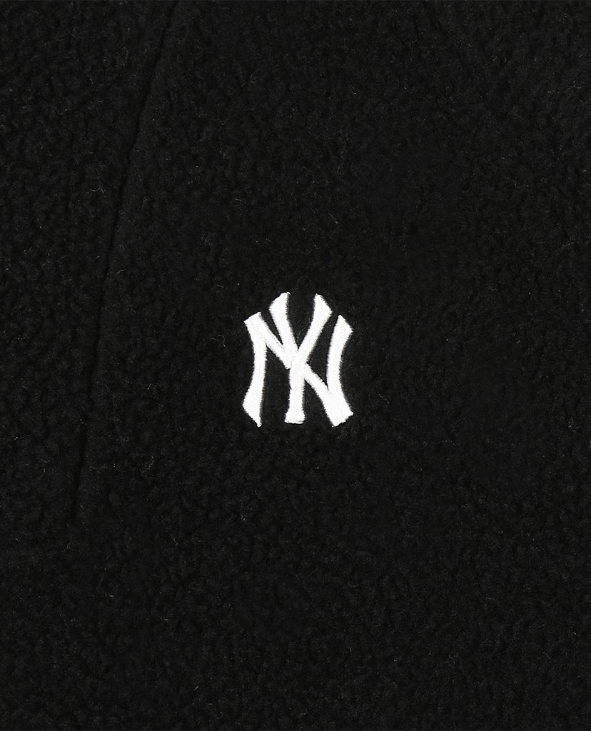 MLB - Đầm midi phối mũ phom suông tay dài Brushed Fleece Long Overfit