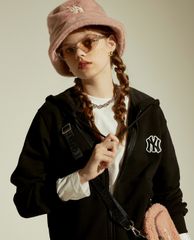 MLB - Áo hoodie tay dài phối zip Basic