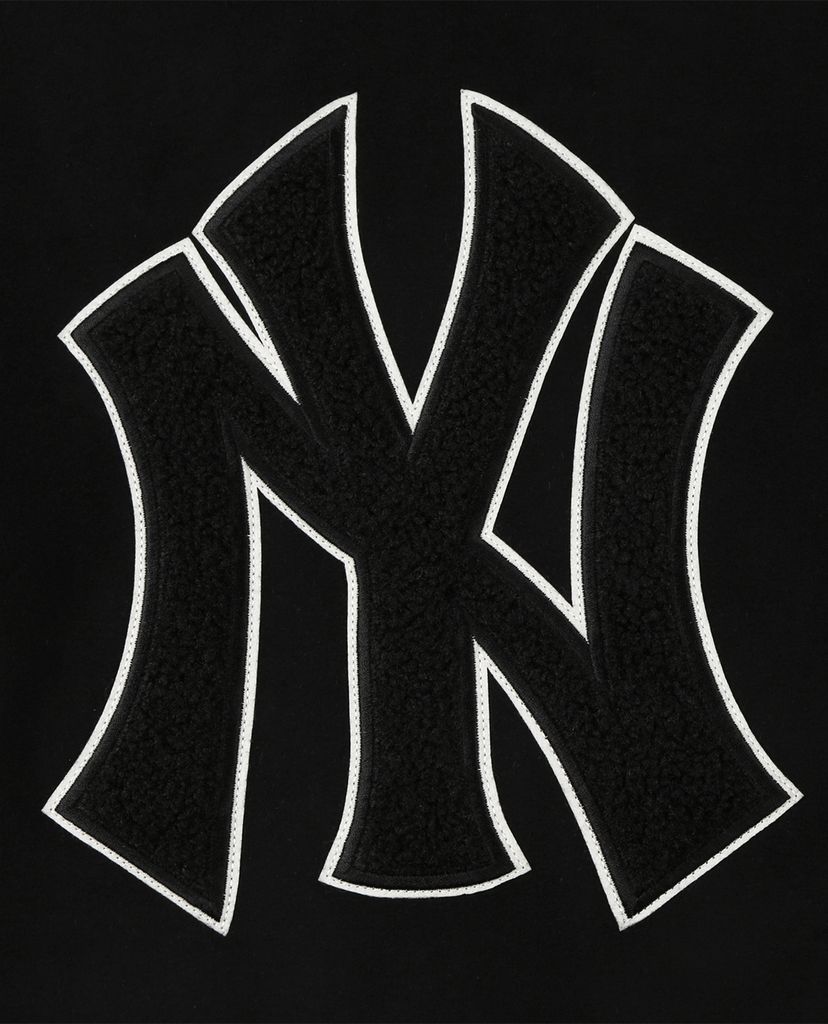 MLB - Áo hoodie tay dài phối zip Fleece Fleece Big Logo