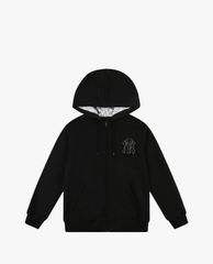 MLB - Áo khoác kiểu phối mũ trùm Monogram Block