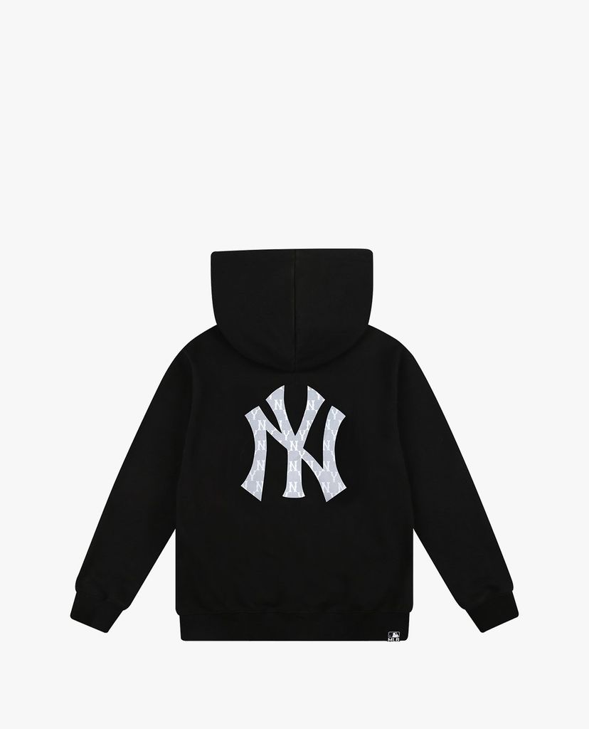 MLB - Áo khoác kiểu phối mũ trùm Monogram Block
