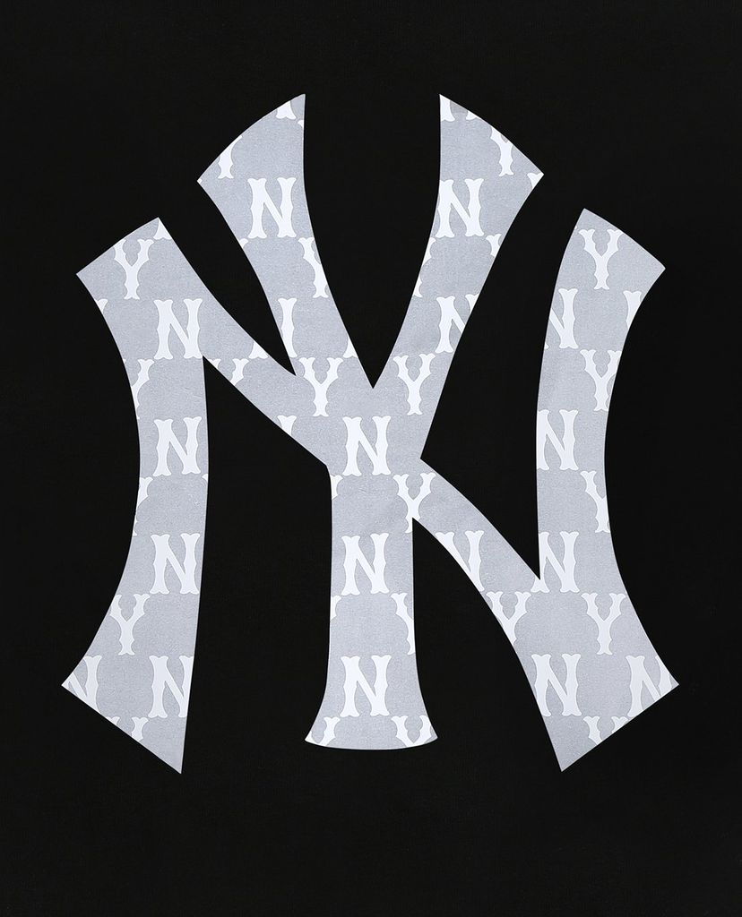 MLB - Áo khoác kiểu phối mũ trùm Monogram Block