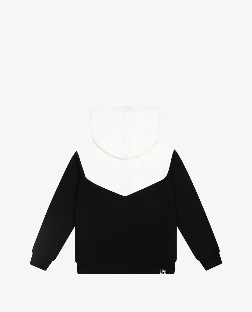 MLB - Áo hoodie tay dài phối zip Color Block Hybrid Training