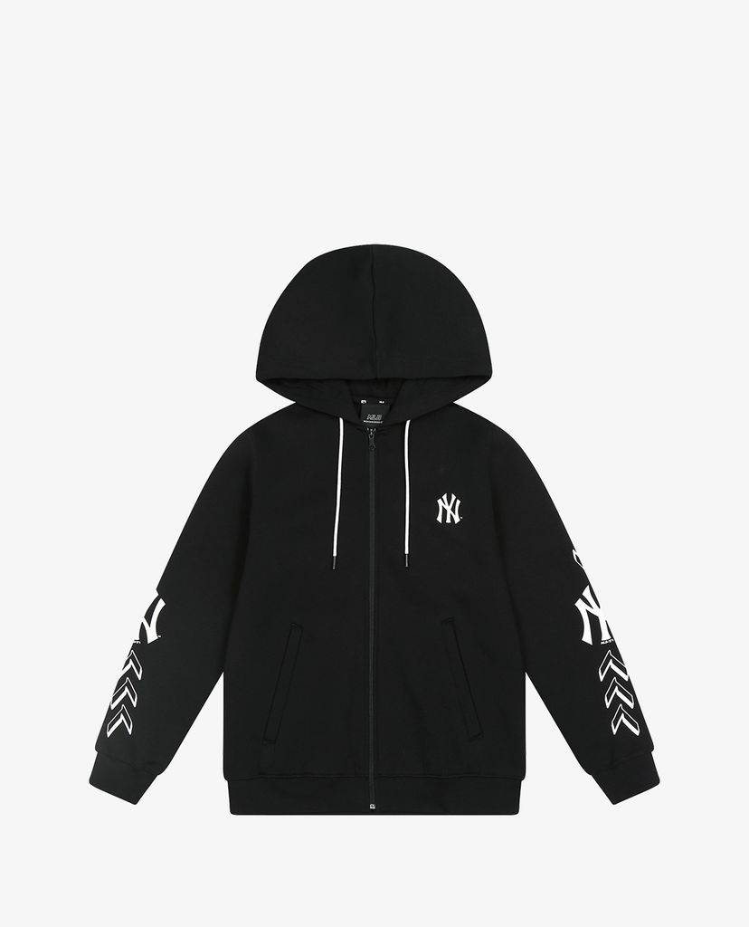 MLB - Áo hoodie tay dài phối zip Symbol Training