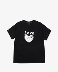 MLB - Áo thun cổ tròn ngắn tay Heart Love Over Fit