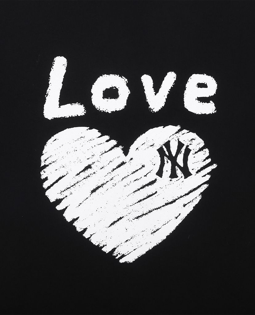 MLB - Áo thun cổ tròn ngắn tay Heart Love Over Fit