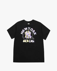 MLB - Áo thun cổ tròn ngắn tay LIKE Popcorn