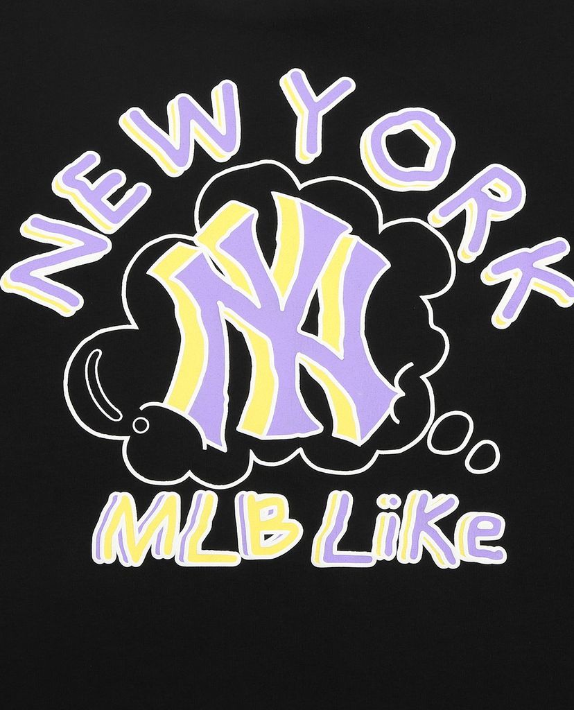 MLB - Áo thun cổ tròn ngắn tay LIKE Popcorn