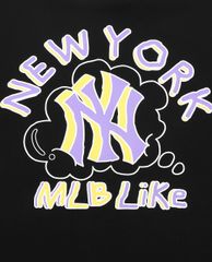MLB - Áo thun cổ tròn ngắn tay LIKE Popcorn