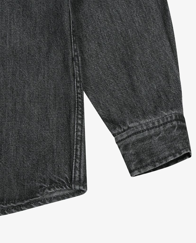 MLB - Áo sơ mi denim tay dài Big Logo