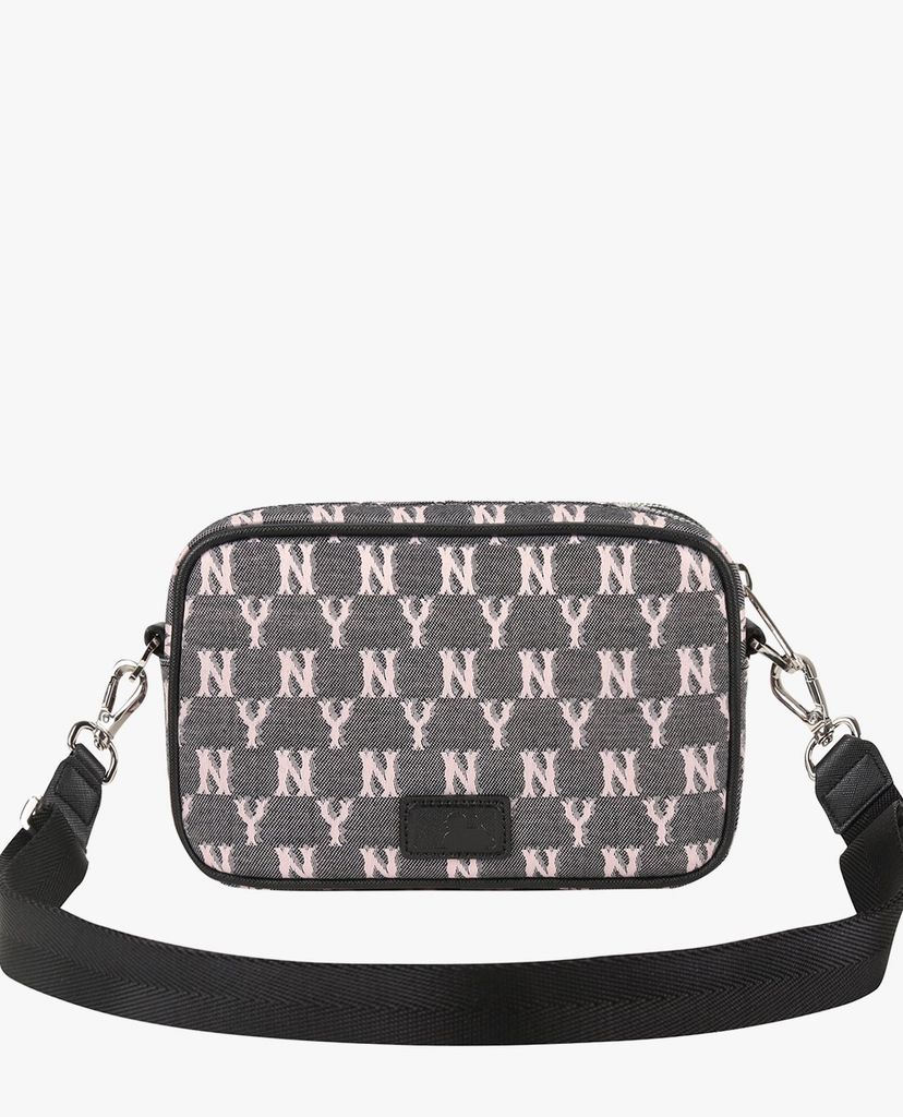 MLB - Túi đeo chéo chữ nhật Monogram Jacquard Mini