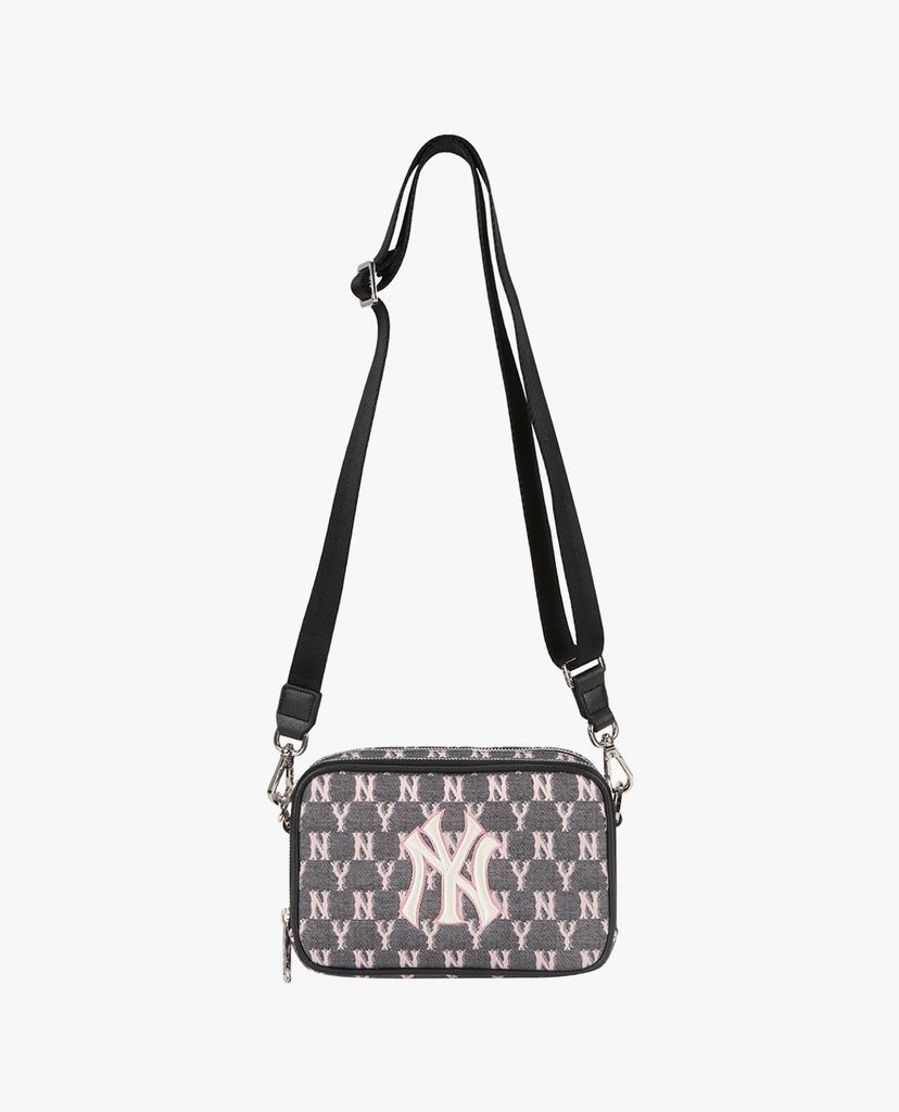 MLB - Túi đeo chéo chữ nhật Monogram Jacquard Mini