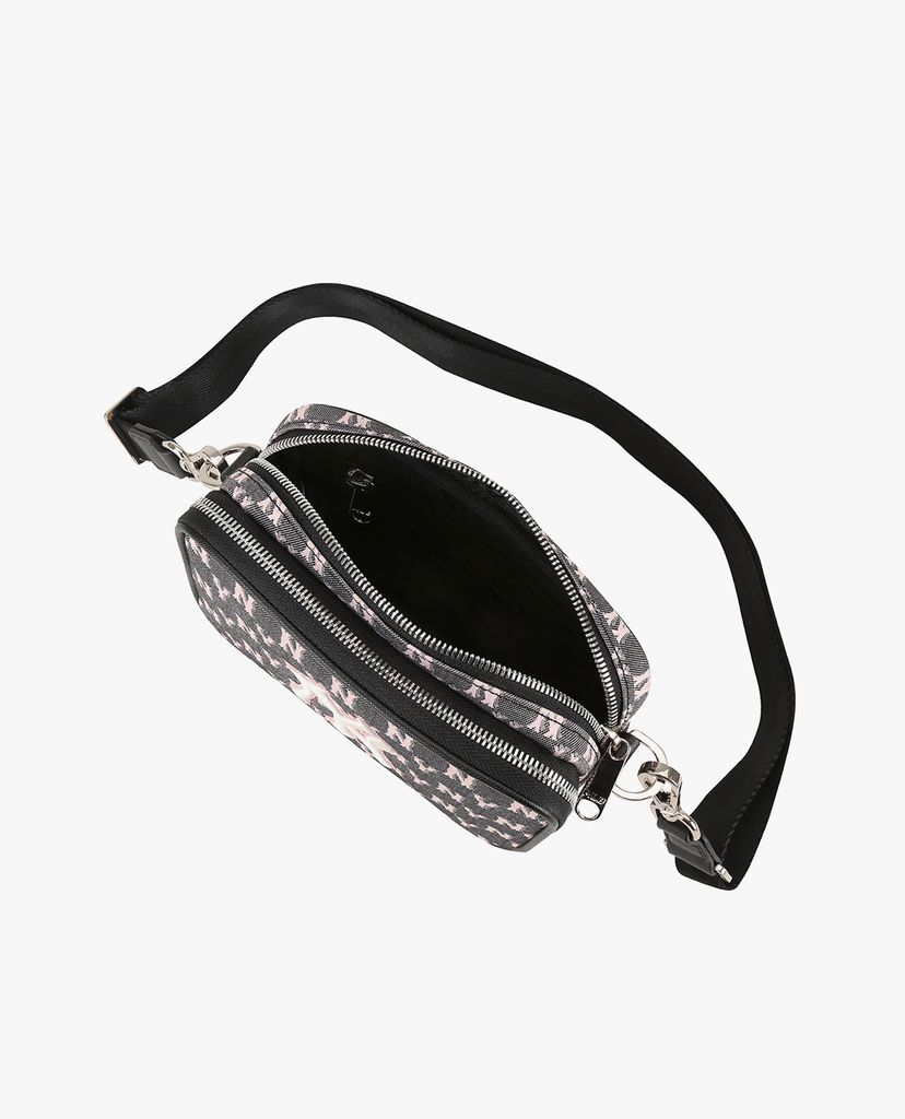 MLB - Túi đeo chéo chữ nhật Monogram Jacquard Mini