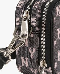 MLB - Túi đeo chéo chữ nhật Monogram Jacquard Mini