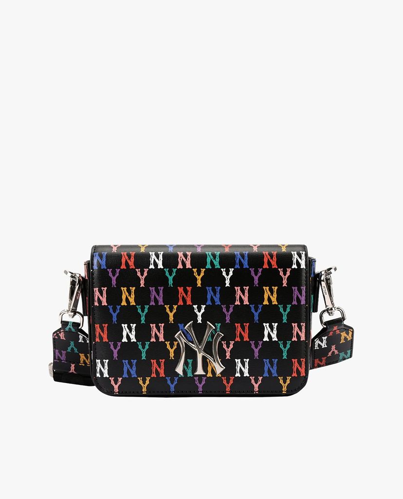 MLB - Túi đeo chéo chữ nhật Monogram Rainbow