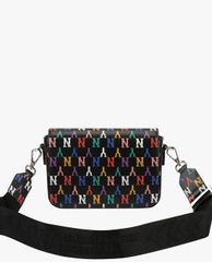 MLB - Túi đeo chéo chữ nhật Monogram Rainbow
