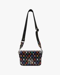 MLB - Túi đeo chéo chữ nhật Monogram Rainbow