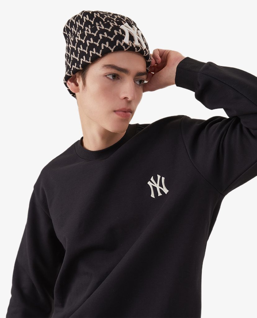 MLB - Nón len họa tiết Monogram