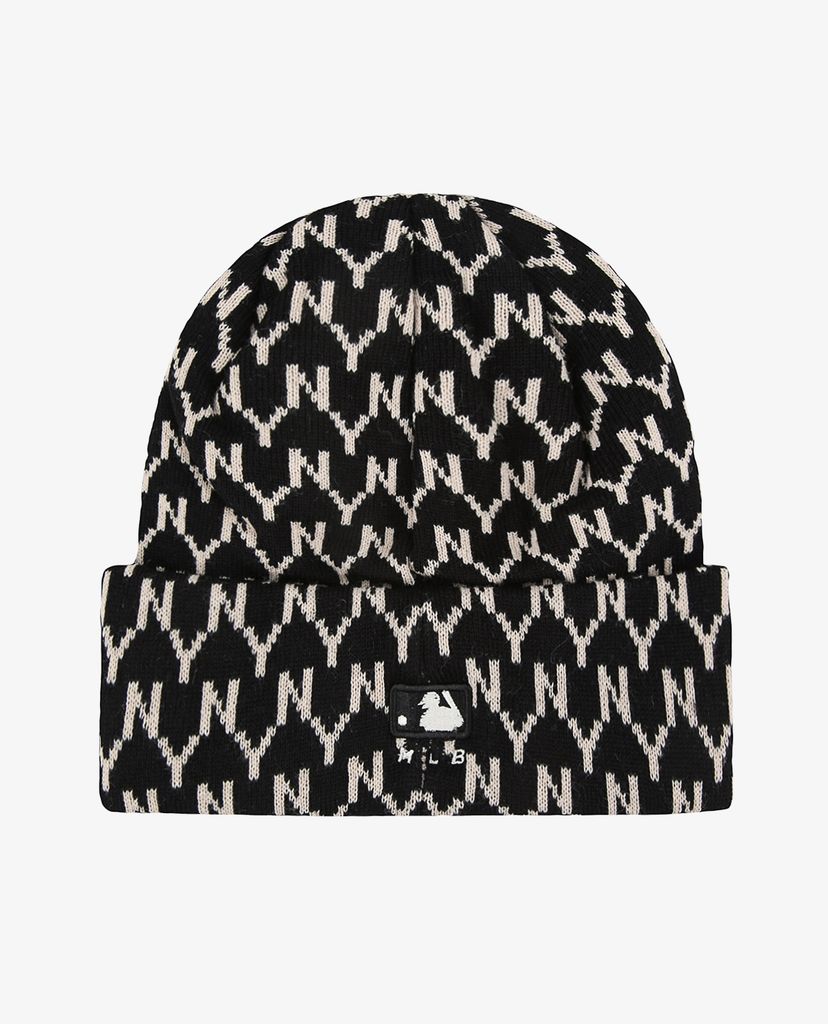 MLB - Nón len họa tiết Monogram