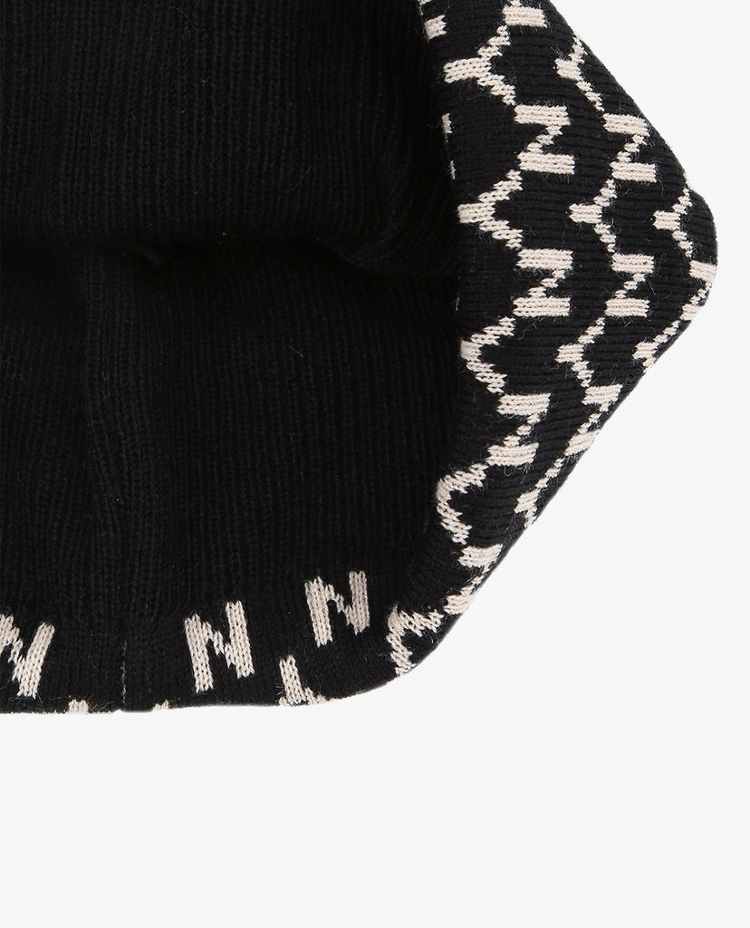 MLB - Nón len họa tiết Monogram