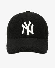 MLB - Nón bóng chày phối lông thời trang