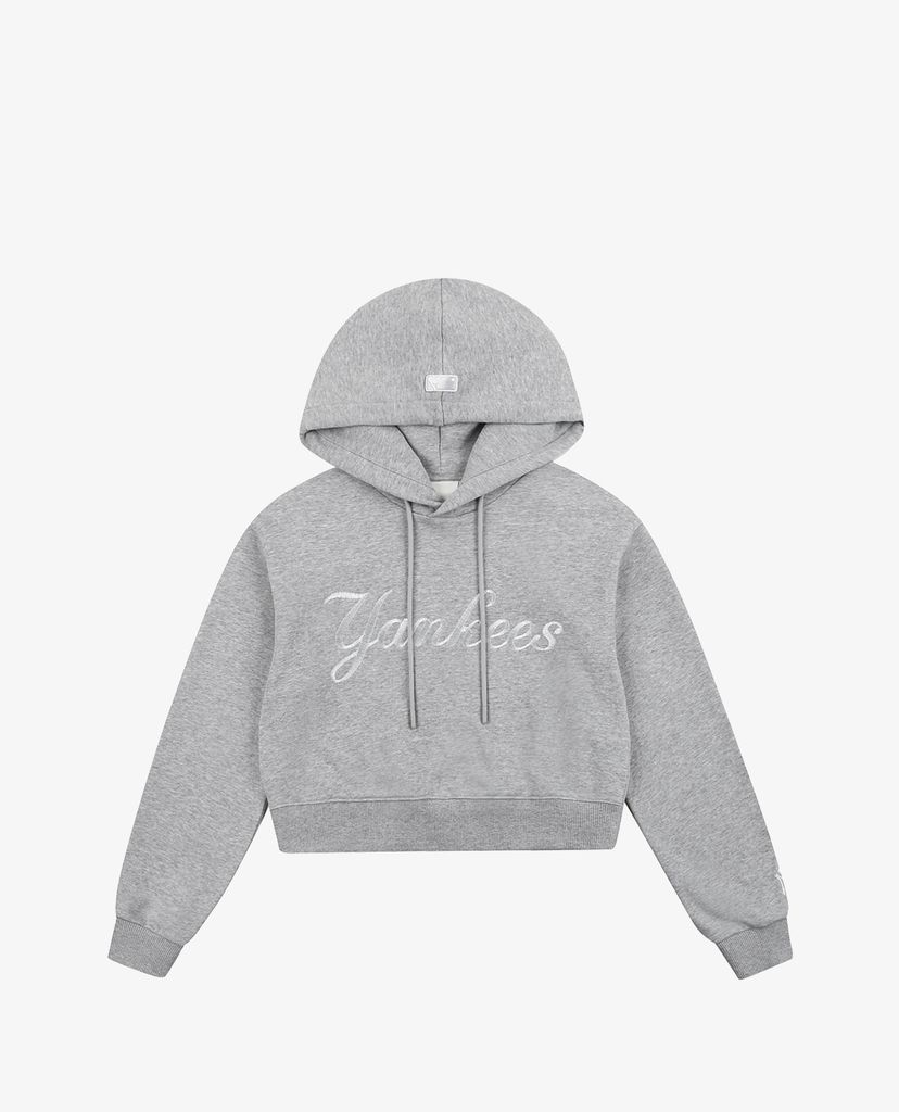 MLB - Áo hoodie nữ phom croptop Classic Logo