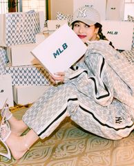 MLB - Quần jogger lưng thun Monogram Training