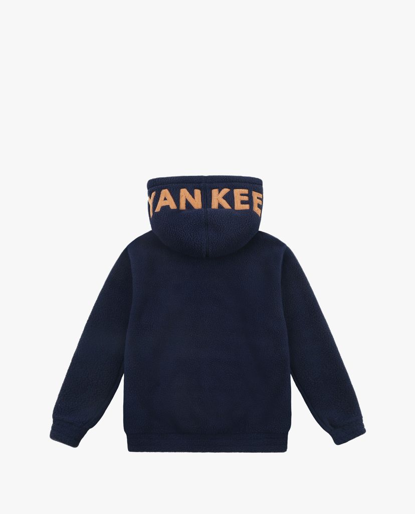 MLB - Áo hoodie tay dài phối mũ thời trang Fleece Lined