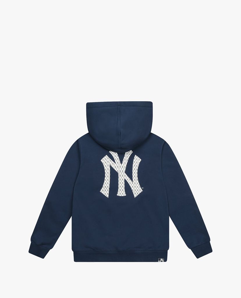 MLB - Áo khoác kiểu phối mũ trùm Monogram Block