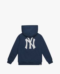 MLB - Áo khoác kiểu phối mũ trùm Monogram Block