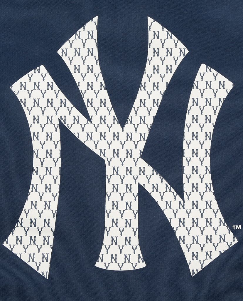 MLB - Áo khoác kiểu phối mũ trùm Monogram Block