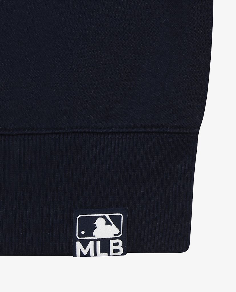 MLB - Áo hoodie tay dài phối zip Color Block Hybrid Training