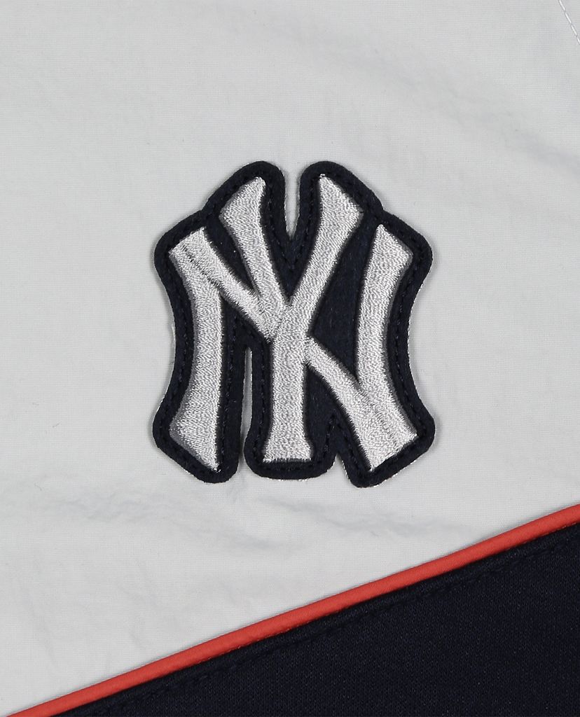 MLB - Áo hoodie tay dài phối zip Color Block Hybrid Training