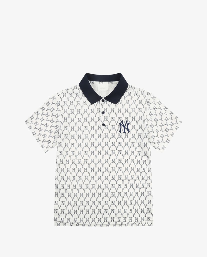 MLB - Áo polo ngắn tay Monogram All Over Pique