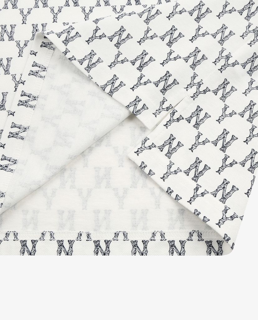 MLB - Áo polo ngắn tay Monogram All Over Pique