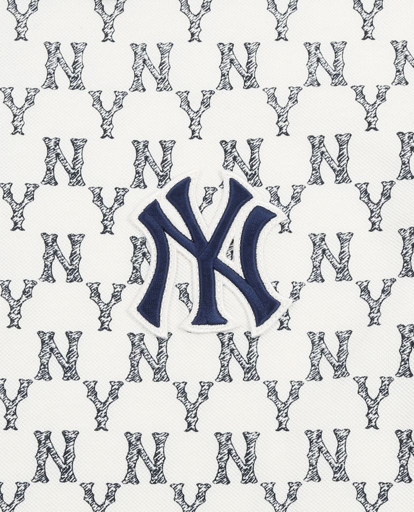 MLB - Áo polo ngắn tay Monogram All Over Pique