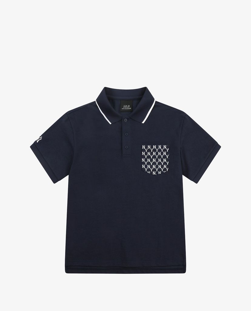 MLB - Áo polo ngắn tay Monogram Pocket Pique