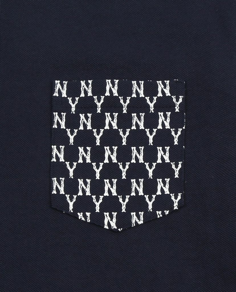 MLB - Áo polo ngắn tay Monogram Pocket Pique