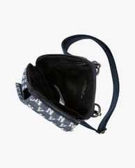 MLB - Túi đeo chéo chữ nhật Jacquard Monogram Neck Pouch