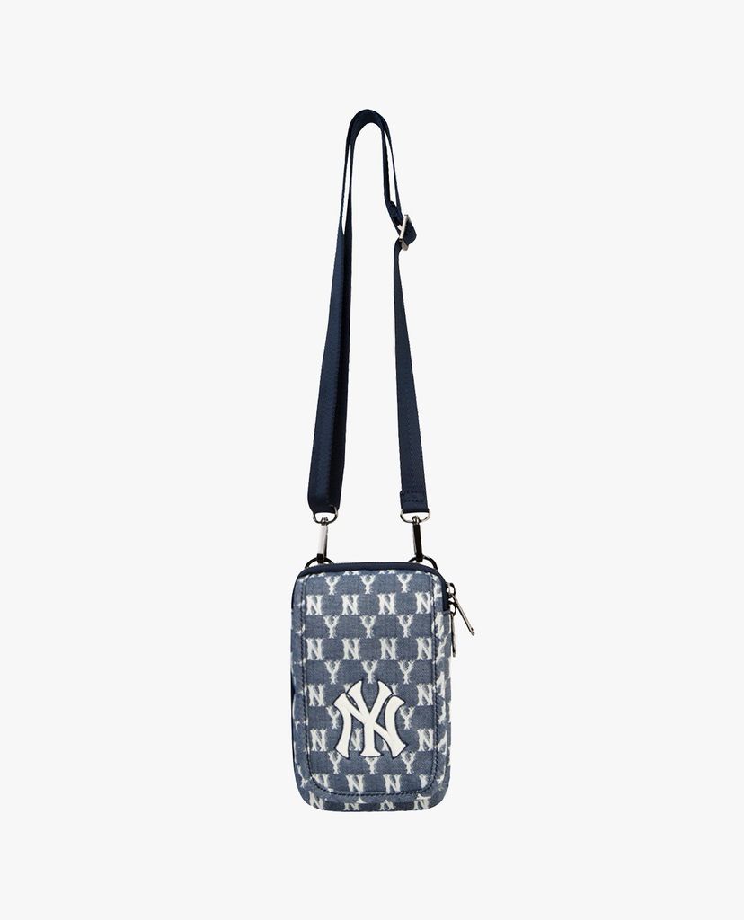 MLB - Túi đeo chéo chữ nhật Jacquard Monogram Neck Pouch