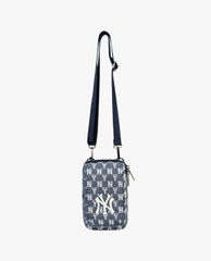 MLB - Túi đeo chéo chữ nhật Jacquard Monogram Neck Pouch