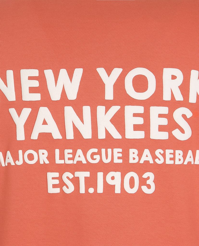 MLB - Áo hoodie tay dài phối mũ trùm phom suông thời trang