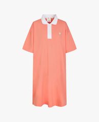 MLB - Đầm mini cổ bẻ ngắn tay Color Overfit