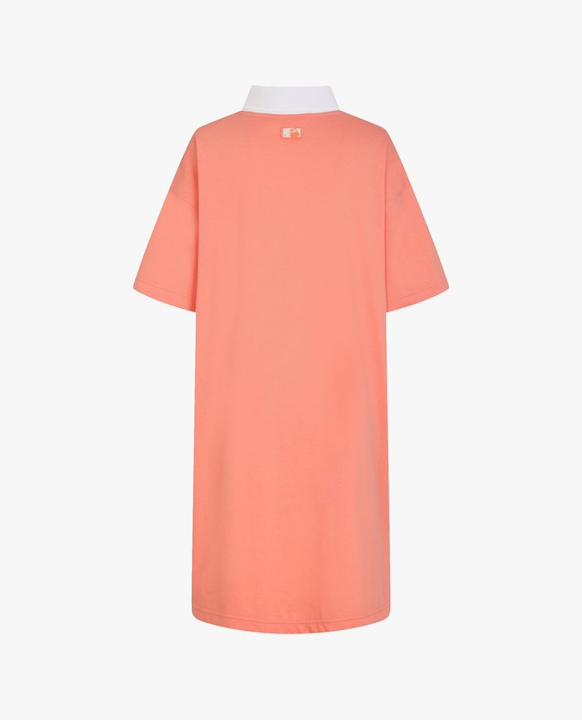 MLB - Đầm mini cổ bẻ ngắn tay Color Overfit