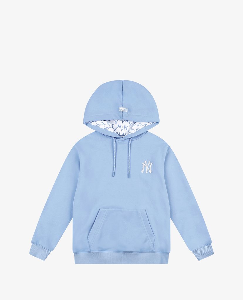 MLB - Áo hoodie tay dài phối mũ thời trang Monogram