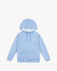 MLB - Áo hoodie tay dài phối mũ thời trang Monogram