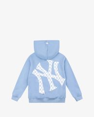 MLB - Áo hoodie tay dài phối mũ thời trang Monogram